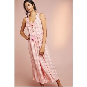 Anthropologie Pink Jumpsuit S